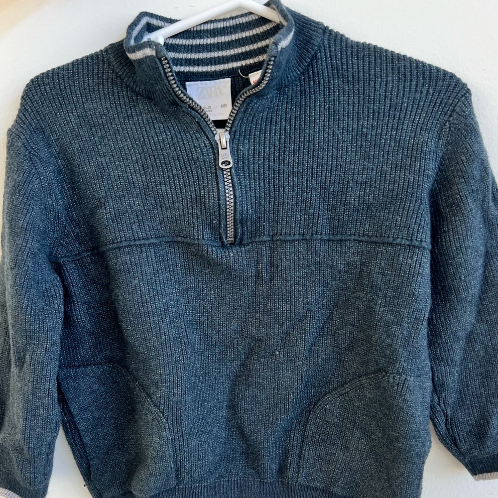 Zara half zip knit sweater for boys